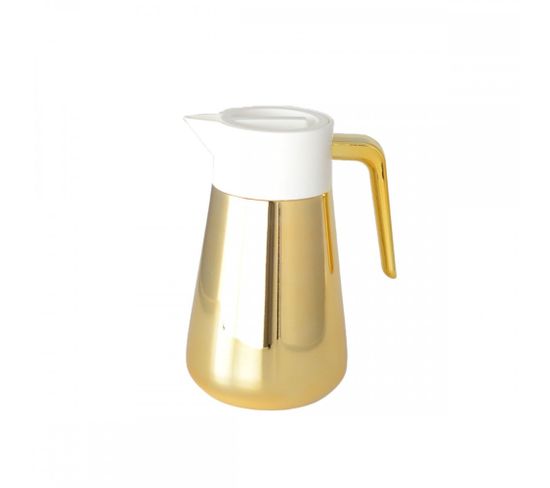 Cafetiere Isotherme Doree Et Blanche 1l