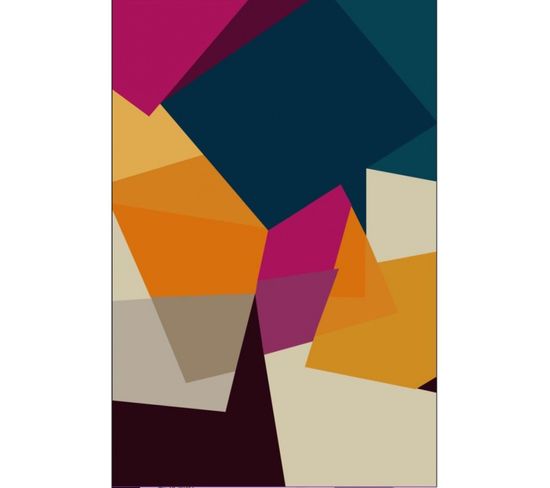 Tapis Origami Multicolore - 80x150