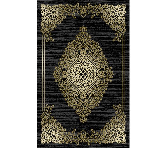 Tapis Orient Noir Gold - 200x300