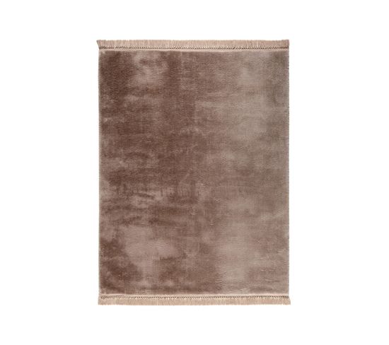 Tapis Softy Beige à Franges - 160x200