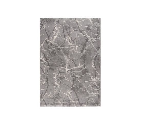 Tapis Lexa Effet Marbre - Gris - 160x200