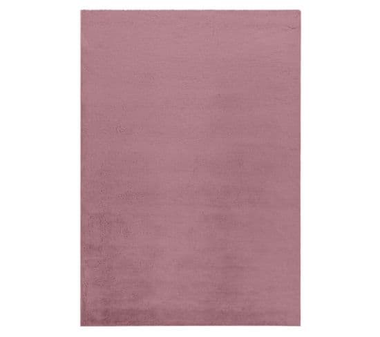 Tapis Doux Rose Foncé - Lumia - 170x120 cm