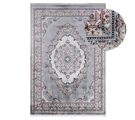 Tapis Oriental Gris Tabriz Gris - 160x230 Cm