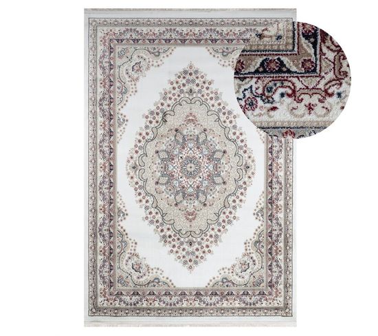 Tapis Oriental Crème Tabriz Crème - 200x290 Cm