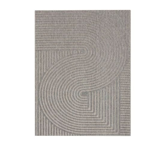 Tapis Extérieur Intérieur Arc Gris - Bodrum 27 Gris - 200x290 Cm