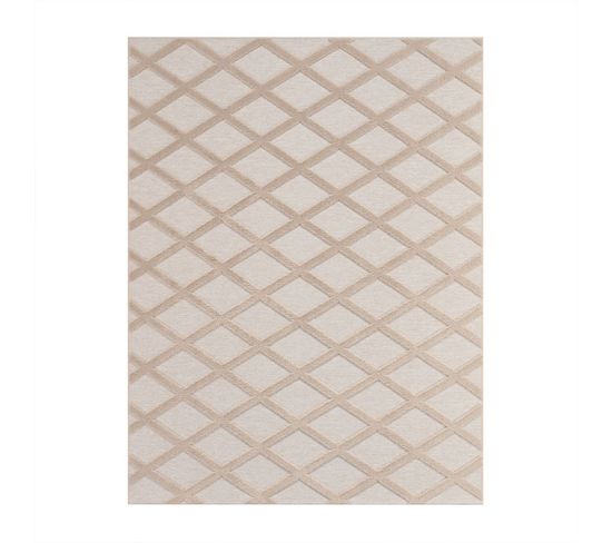 Tapis Lavable Scandinave Beige Kumla 642 Beige - 80x150 Cm