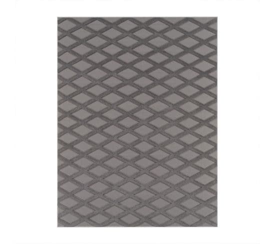 Tapis Lavable Scandinave Gris Anthracite Kumla 642 Gris - 60x100 Cm