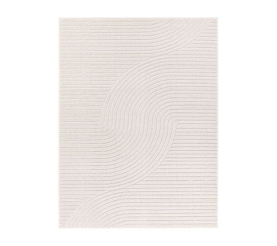 Tapis Extérieur Intérieur Arc Crème Alanya 33 Crème - 60x100 Cm