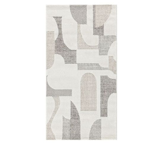 Tapis Abstrait Crème Beige Monaco 60 Crème - 60x100 Cm