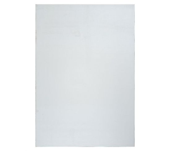 Tapis Lavable Uni Blanc - Vegas Blanc - 80x150 Cm