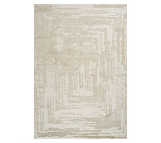 Tapis Abstrait Beige - Ela 71 Beige - 80x300 Cm