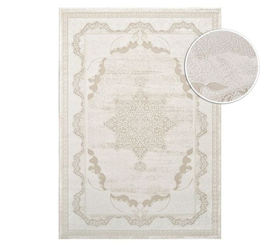 Tapis Oriental Crème - Bogota 08 Crème - 120x170 Cm