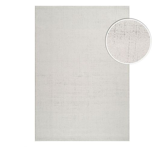 Tapis Uni Chiné Crème - Berne Crème - 240x330 Cm