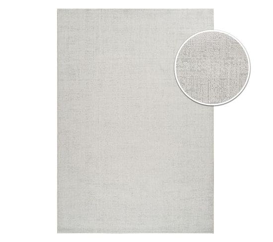 Tapis Uni Chiné Gris - Berne Gris - 200x290 Cm