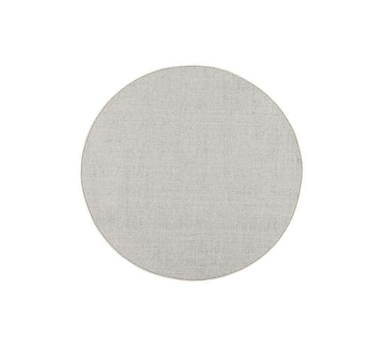 Tapis Uni Chiné Gris - Berne Gris - 120x120 Cm