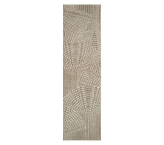 Tapis Extérieur Intérieur Beige Tokyo 02 Beige - 80x300 Cm