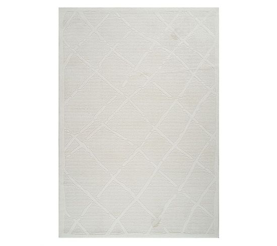 Tapis Scandinave Crème Lyon 25 Crème - 160x230 Cm