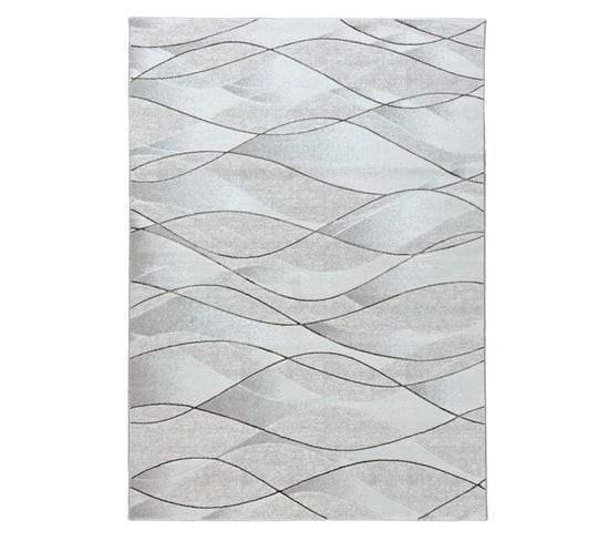 Tapis Géométrique Crème Dubai 20 Crème - 80x150 Cm