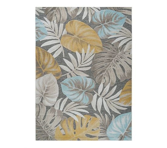 Tapis Extérieur Intérieur Fleuris Multicolore Grenade 69 Multicolore - 120x170 Cm