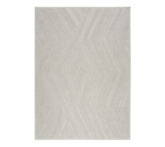 Tapis Extérieur Intérieur Effet Jute Crème Kenzy 02 Crème - 120x170 Cm