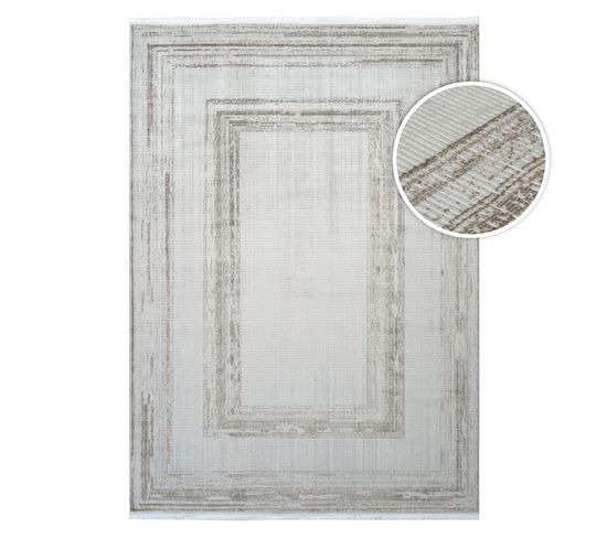 Tapis Lavable Taupe Istanbul 09 Taupe - 160x230 Cm