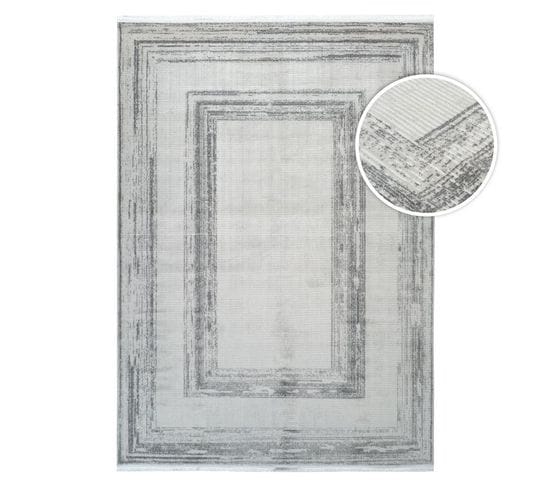 Tapis Lavable Gris Istanbul 09 Gris - 200x290 Cm