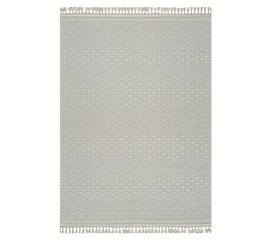 Tapis En Coton Berbère Crème Milas 13 Crème - 160x230 Cm