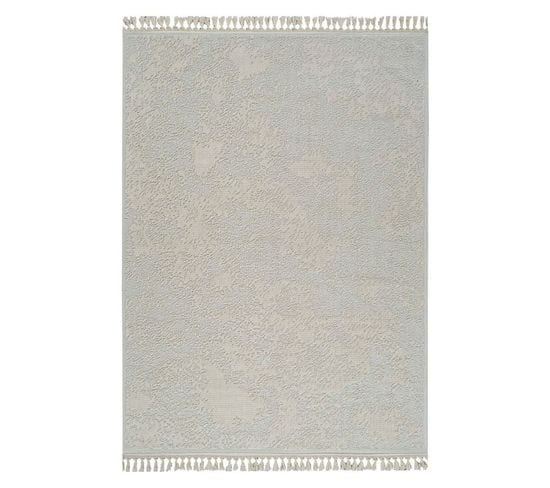 Tapis En Coton Abstrait Crème Milas 20 Crème - 200x290 Cm