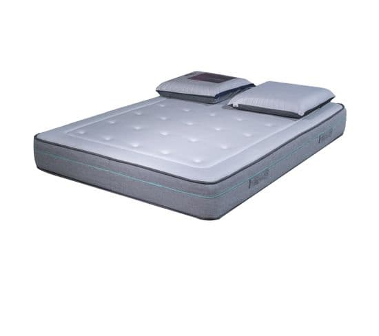 Matelas Mousse Dream Accueil Mémoire De Forme 50kg/m³ - 23 Cm – 160x200 cm + 2 Oreillers 60x60 cm