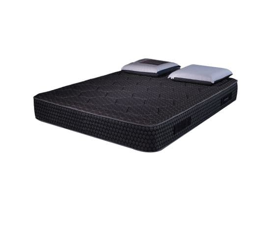 Matelas mousse Cosmos Black accueil Mémoire De Forme - 28 Cm - 140x190 cm + 2 Oreillers 60x60 cm