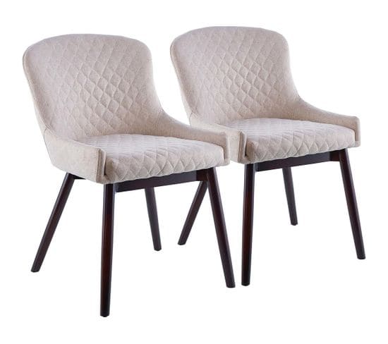 Lot De 2 Chaises "tabor" - Beige