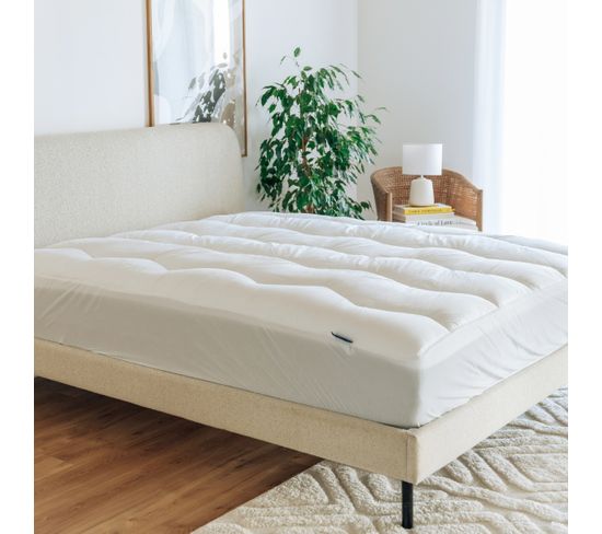 Surmatelas Housse Nuage - Satin De Coton - 180x200 Cm