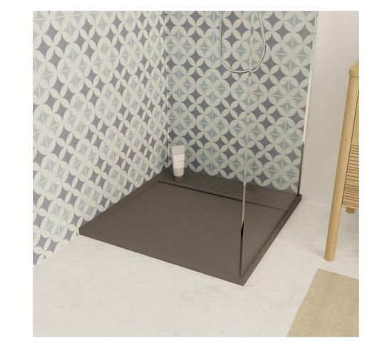 Receveur De Douche En Béton Gris Joseph 90x90 Cm