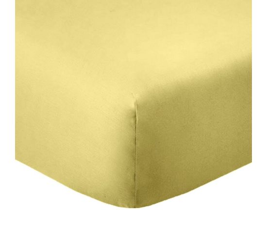 Drap Housse 200x200 +35 Cm 100% Coton 57 Fils Gold