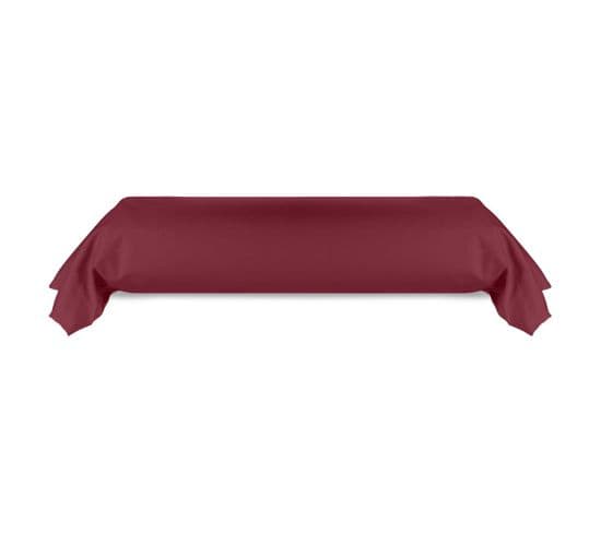 Taie De Traversin 80x185 Cm Coton 57 Fils Cerise