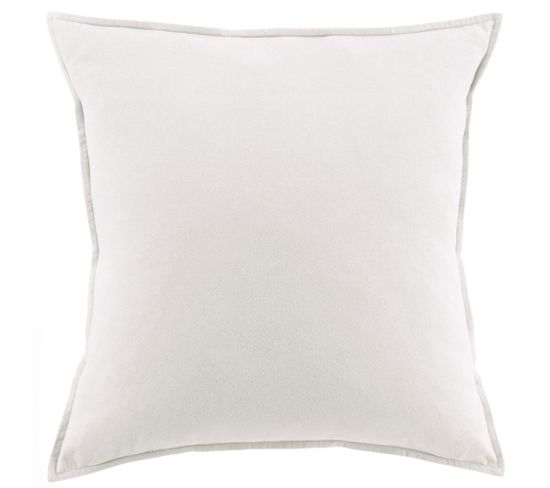 Taie D'oreiller 63x63 Cm Flanelle De Coton Neige