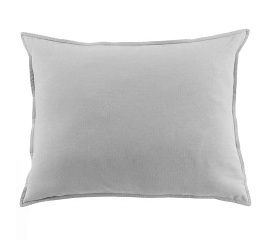 Taie D'oreiller 50x70 Cm Flanelle De Coton Brume