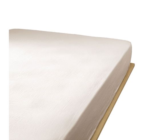 Drap Housse 90x190 Cm En Gaze De Coton Naturel