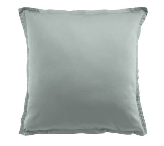 Taie D'oreiller 65x65 Cm Satin De Coton Celadon