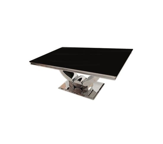 Table Basse Trofy Noir 120x70x49 Cm