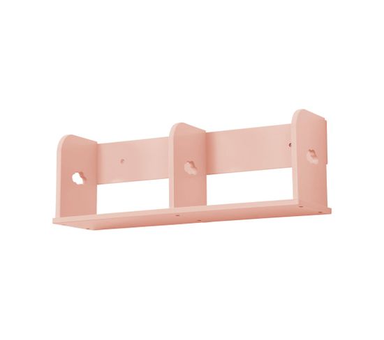 Étagère Murale Rose Rangement Chambre Enfant 60cm