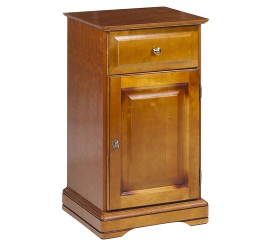 Confiturier Merisier Louis Philippe 1 Porte 1 Tiroir 2 Niches L 44.2 H 77.2 P 41 Cm