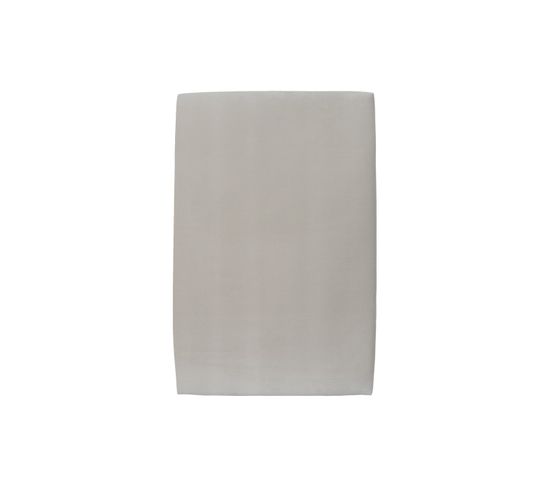 Tete De Lit Tapissee Velours Gris Clair L 90 Cm - Ep 10 Cm Rembourre