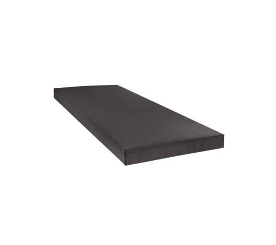 Sommier Tapissier Gris Anthracite Ep 13cm Avec Pieds 90x190