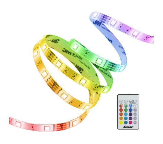 Xanlite - Ruban LED (kit Complet) - 3m - Rgb Multicolor - Lsbk3rvb