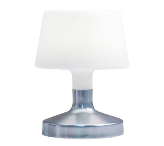 Lampe De Table Touch LED Helen Silver Argent Polyéthylène H21cm