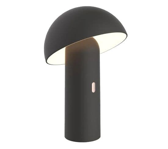 Lampe De Table Sans Fil LED Tod Black Noir Métal H28cm