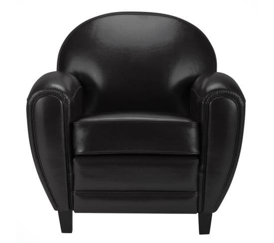 Fauteuil Club Noir