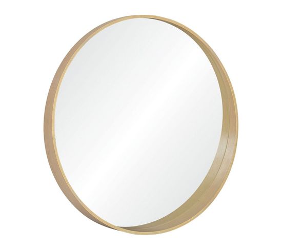 Miroir Rond En Chêne 80 Cm Vali