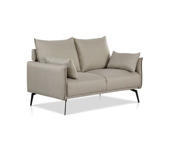 Canapé Scandinave 2 Places Beige - Ivar